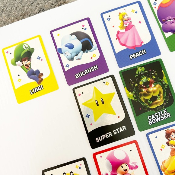 Super Mario Wonder Trading Card Lot of 10 MINT Castle Bowser Super Star - Picture 4 of 7